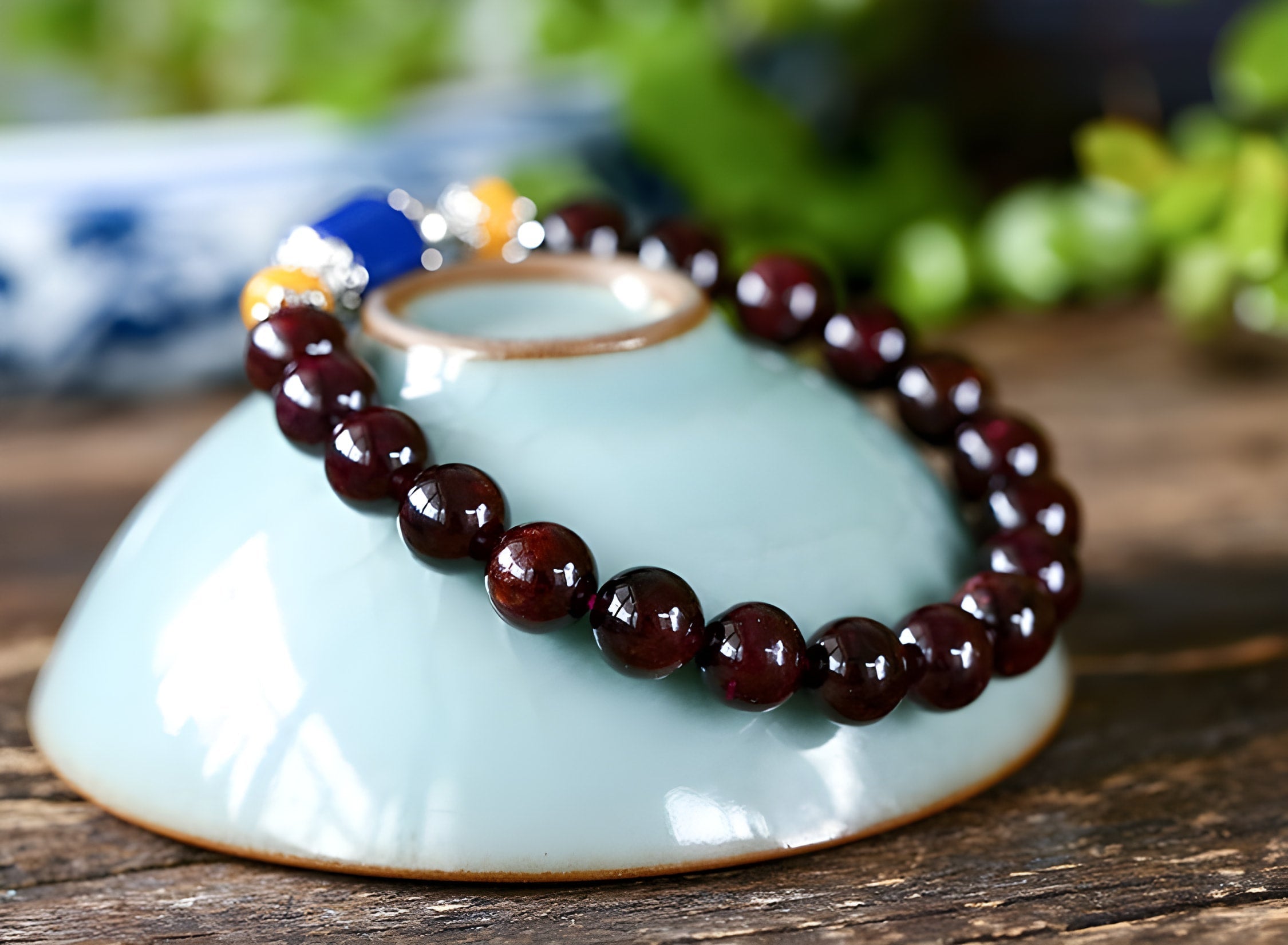 Garnet Bracelet for Empowerment and Balance