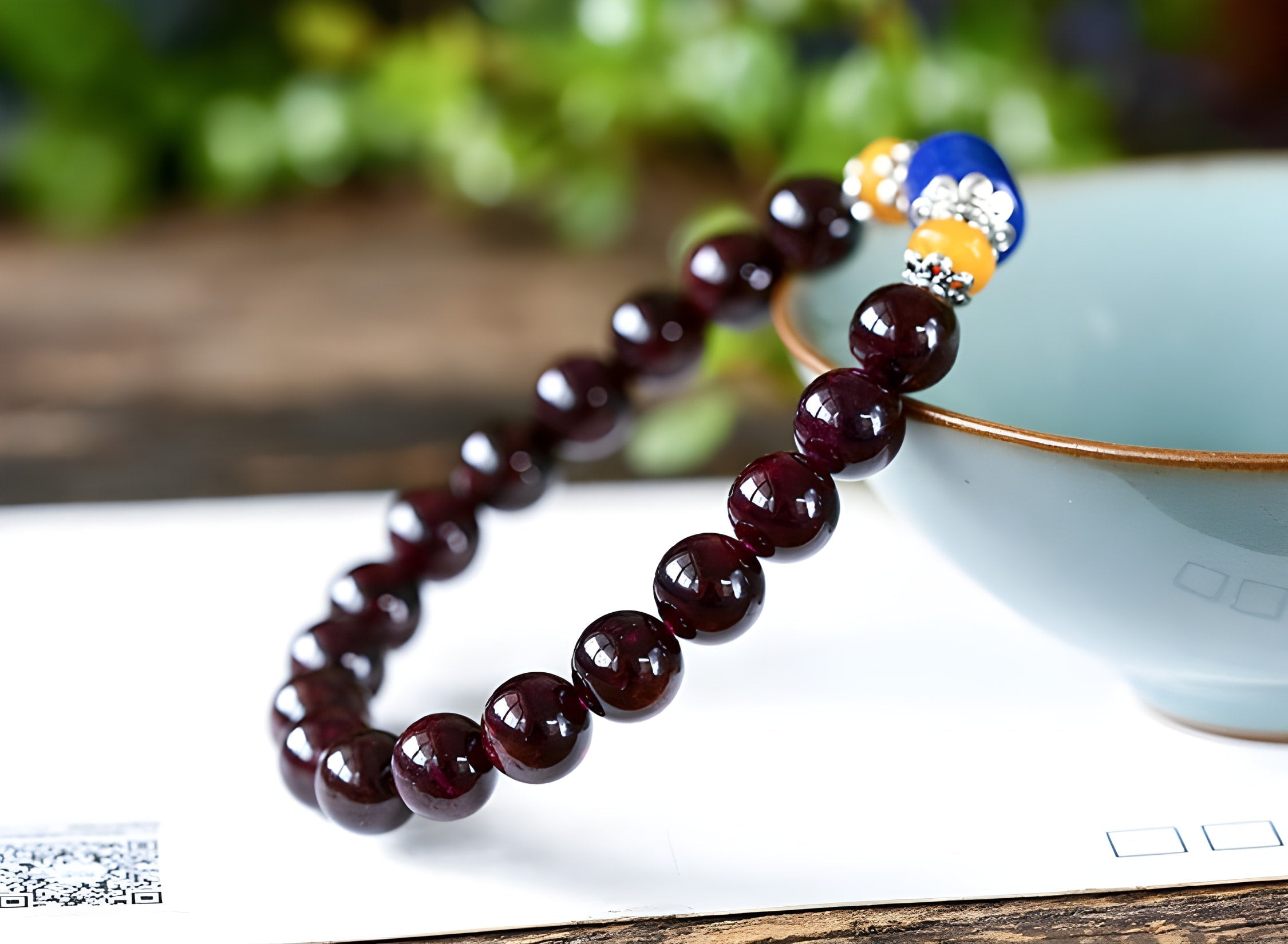 Garnet Bracelet for Empowerment and Balance