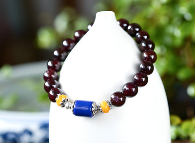 Garnet Bracelet for Empowerment and Balance