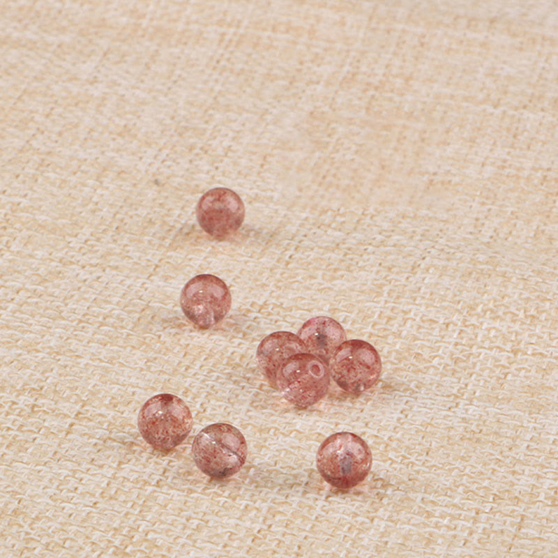 Garnet & Strawberry Quartz Calm Healing Bracelet