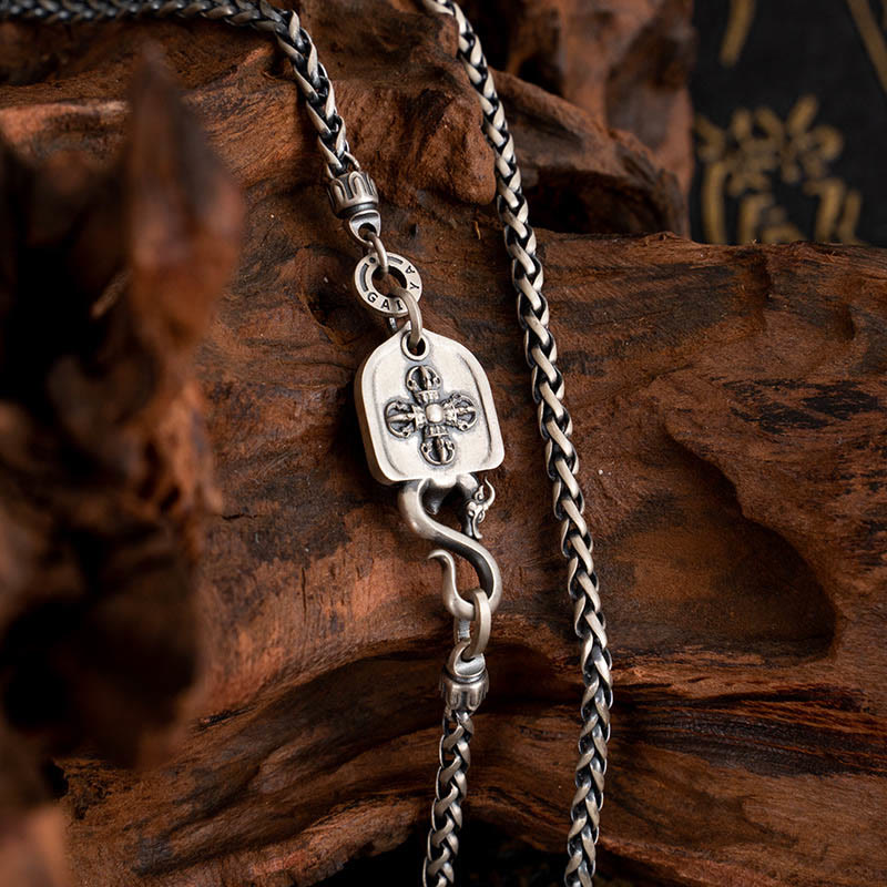 Garuda Wisdom Necklace in 925 Sterling Silver 63cm Chain