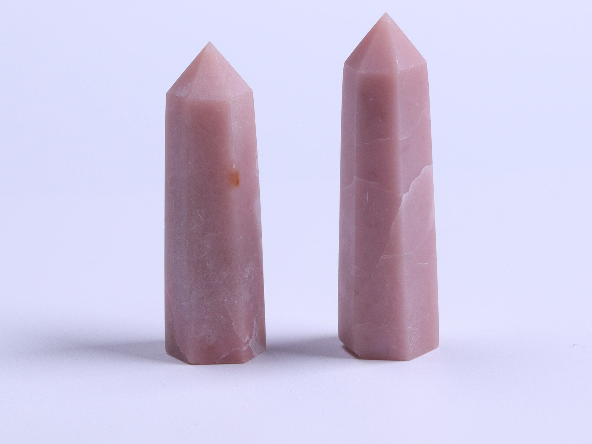 Gentle Pink Opal Tower for Spiritual Healing