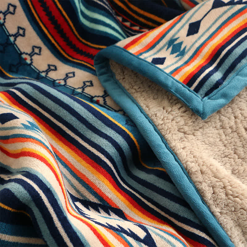 Geometric Warm Soft Zen Decor Throw Blanket 127x152cm
