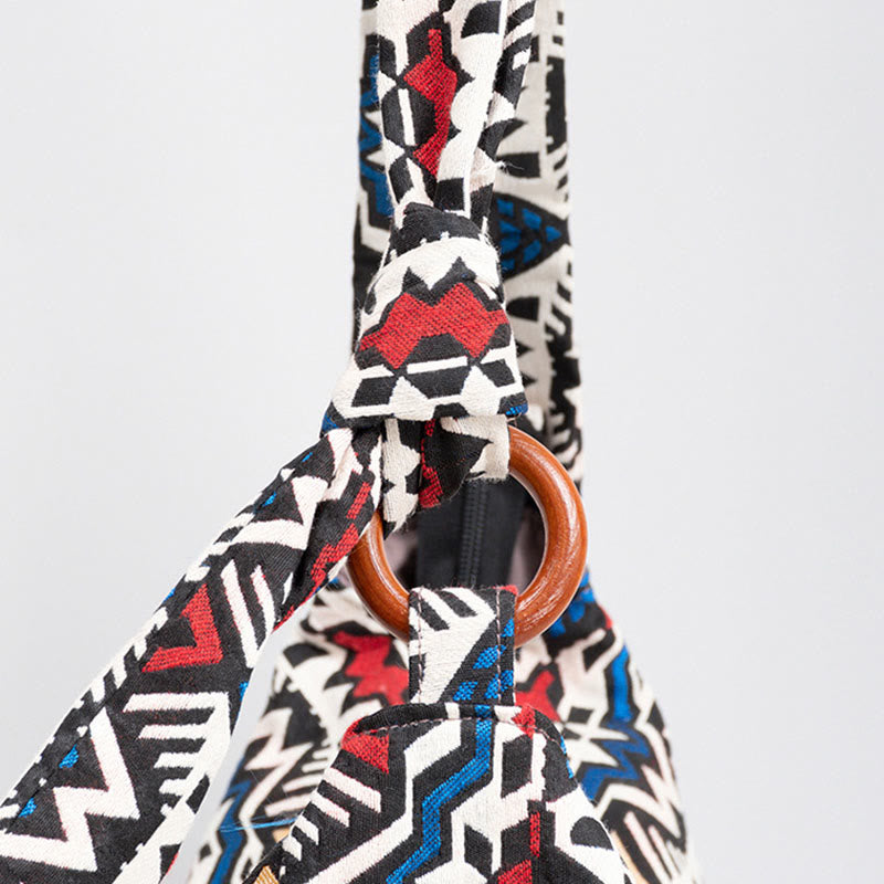 Geometry Stripes Print Crossbody Bag | Adjustable Shoulder Bag