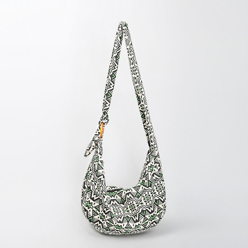 Geometry Stripes Print Crossbody Bag | Adjustable Shoulder Bag