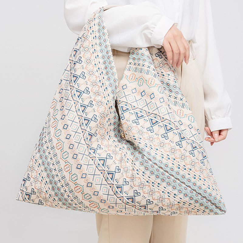 Geometry Tiger Flowers Leopard Print Underarm Triangle Shoulder Bag