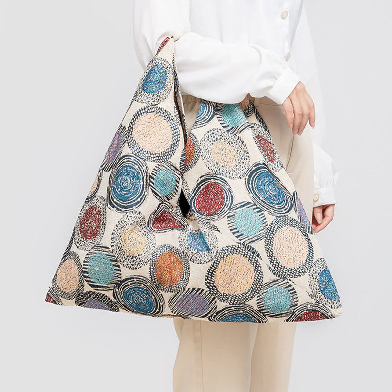 Geometry Tiger Flowers Leopard Print Underarm Triangle Shoulder Bag