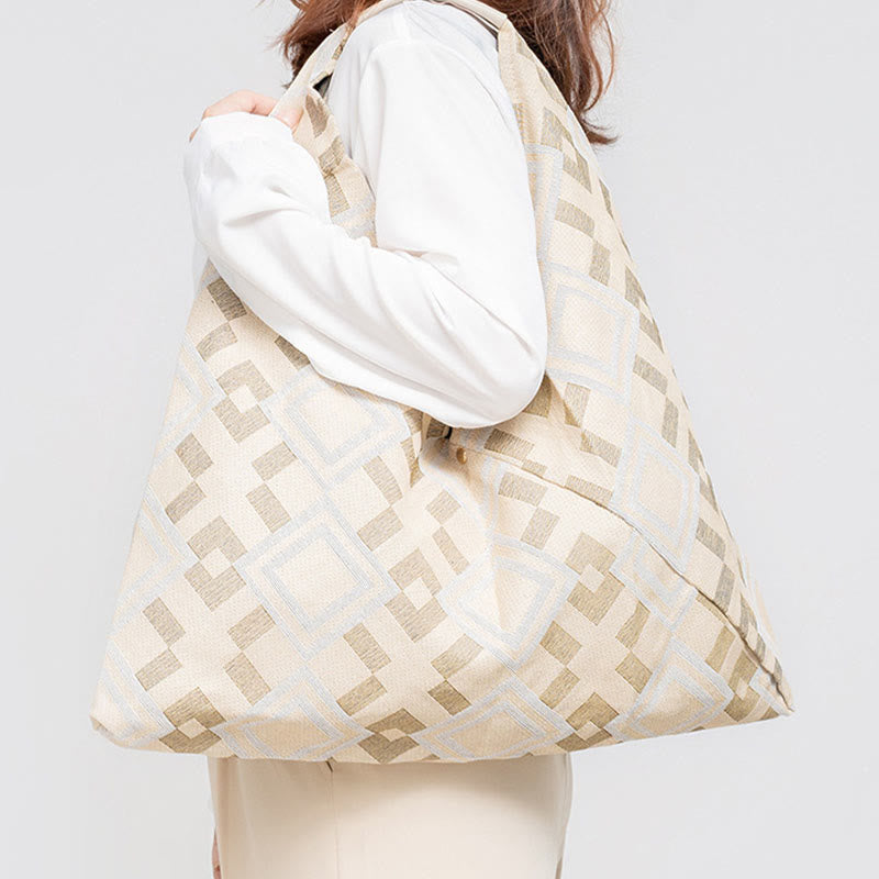 Geometry Tiger Flowers Leopard Print Underarm Triangle Shoulder Bag