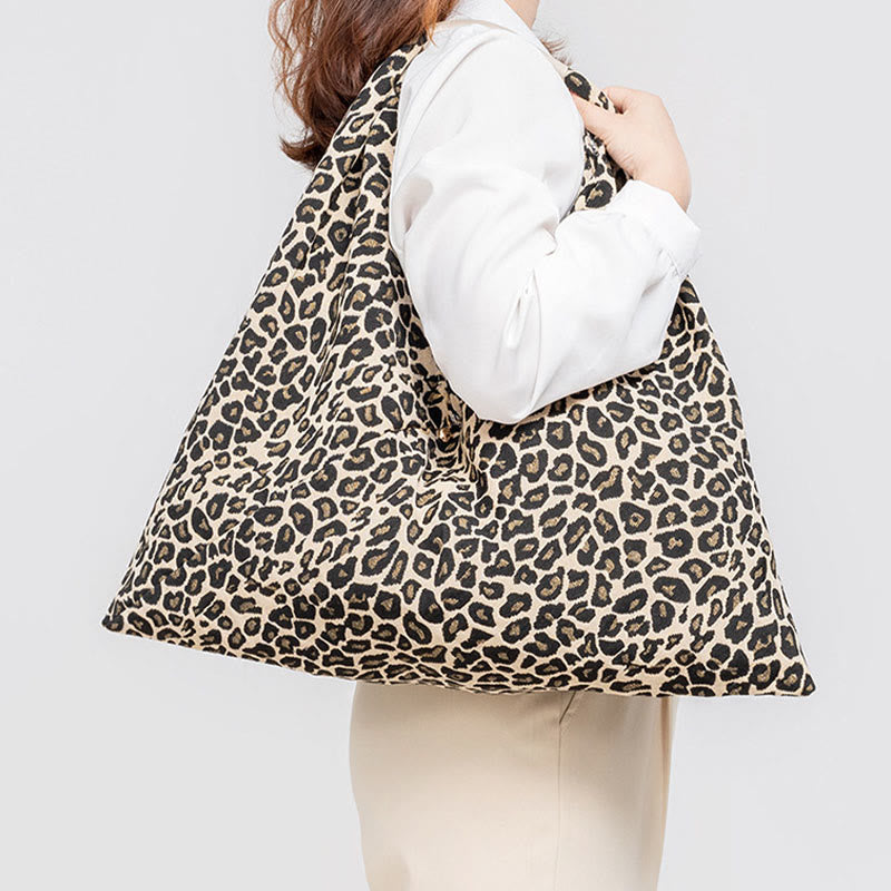 Geometry Tiger Flowers Leopard Print Underarm Triangle Shoulder Bag