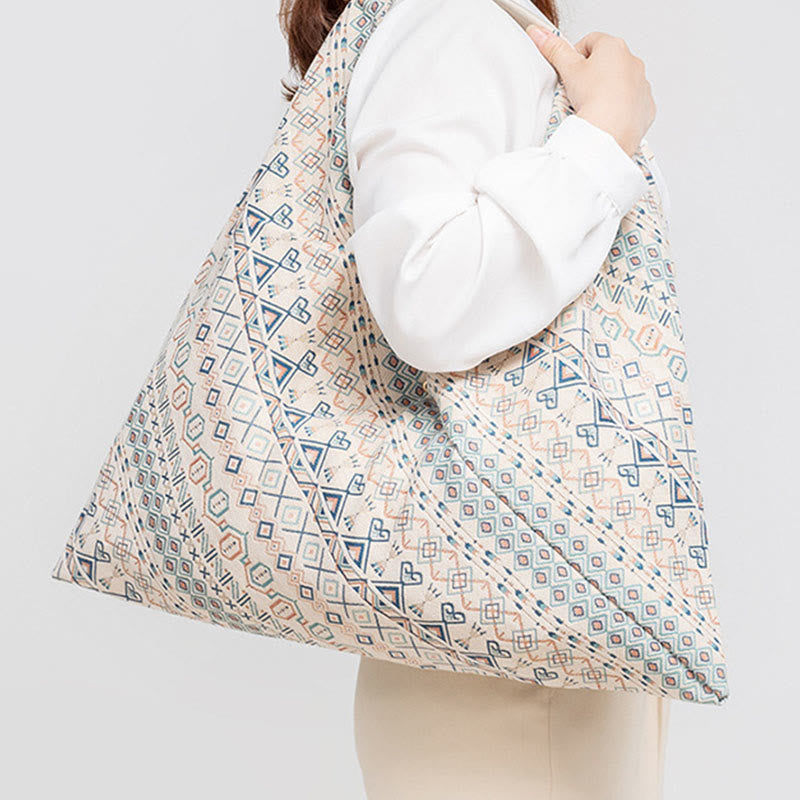 Geometry Tiger Flowers Leopard Print Underarm Triangle Shoulder Bag