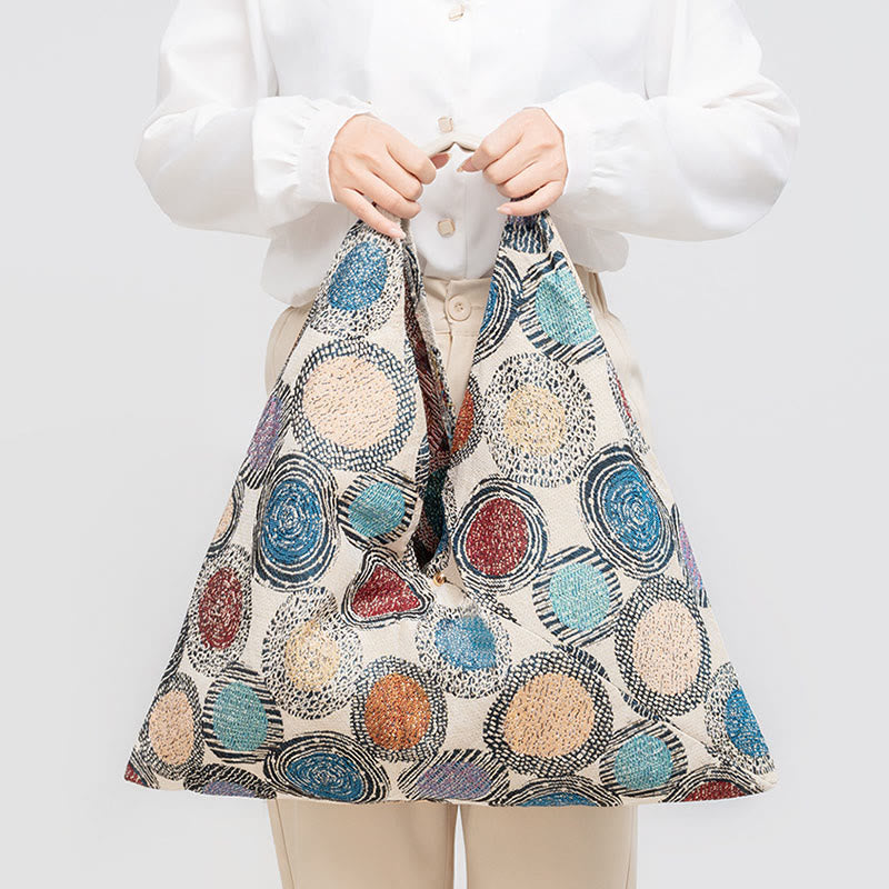 Geometry Tiger Flowers Leopard Print Underarm Triangle Shoulder Bag