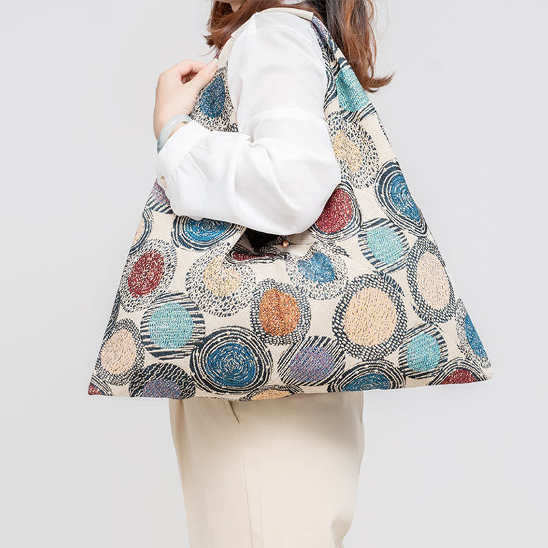 Geometry Tiger Flowers Leopard Print Underarm Triangle Shoulder Bag