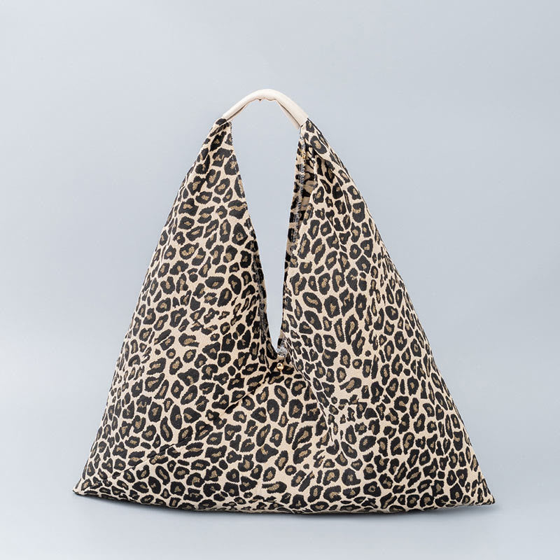 Geometry Tiger Flowers Leopard Print Underarm Triangle Shoulder Bag