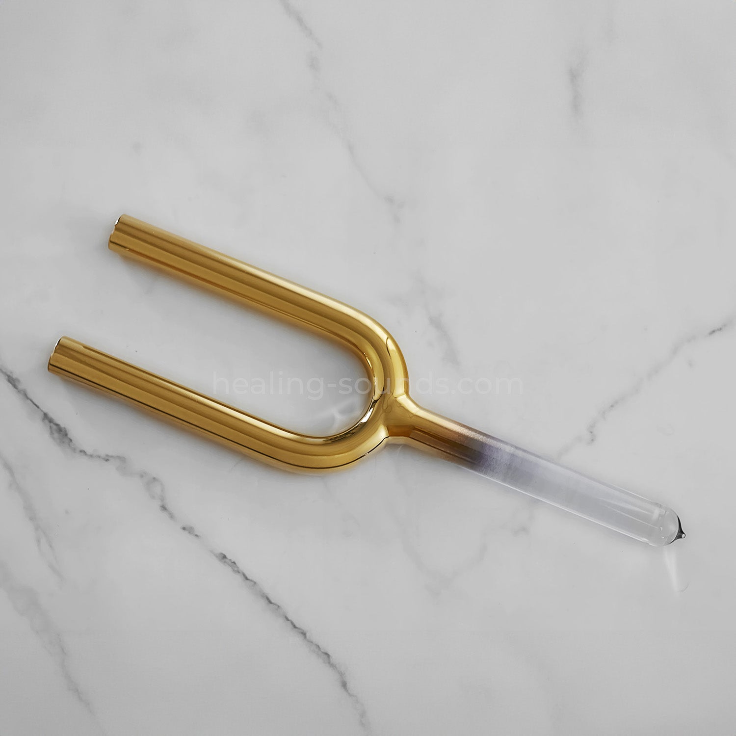 432 Hz Gold Plated Crystal Tuning Fork