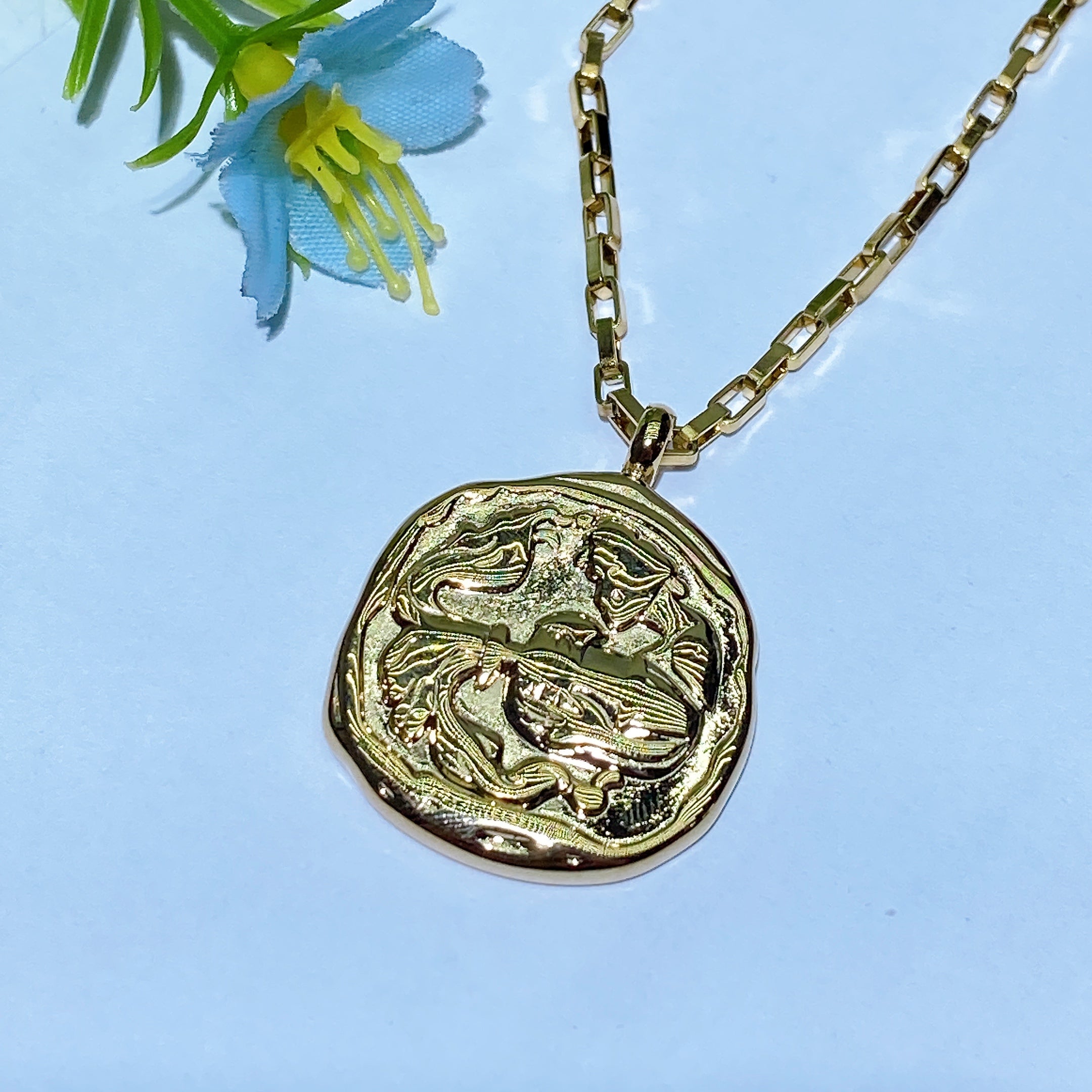 Golden 12 Constellations Necklace for Spiritual Healing