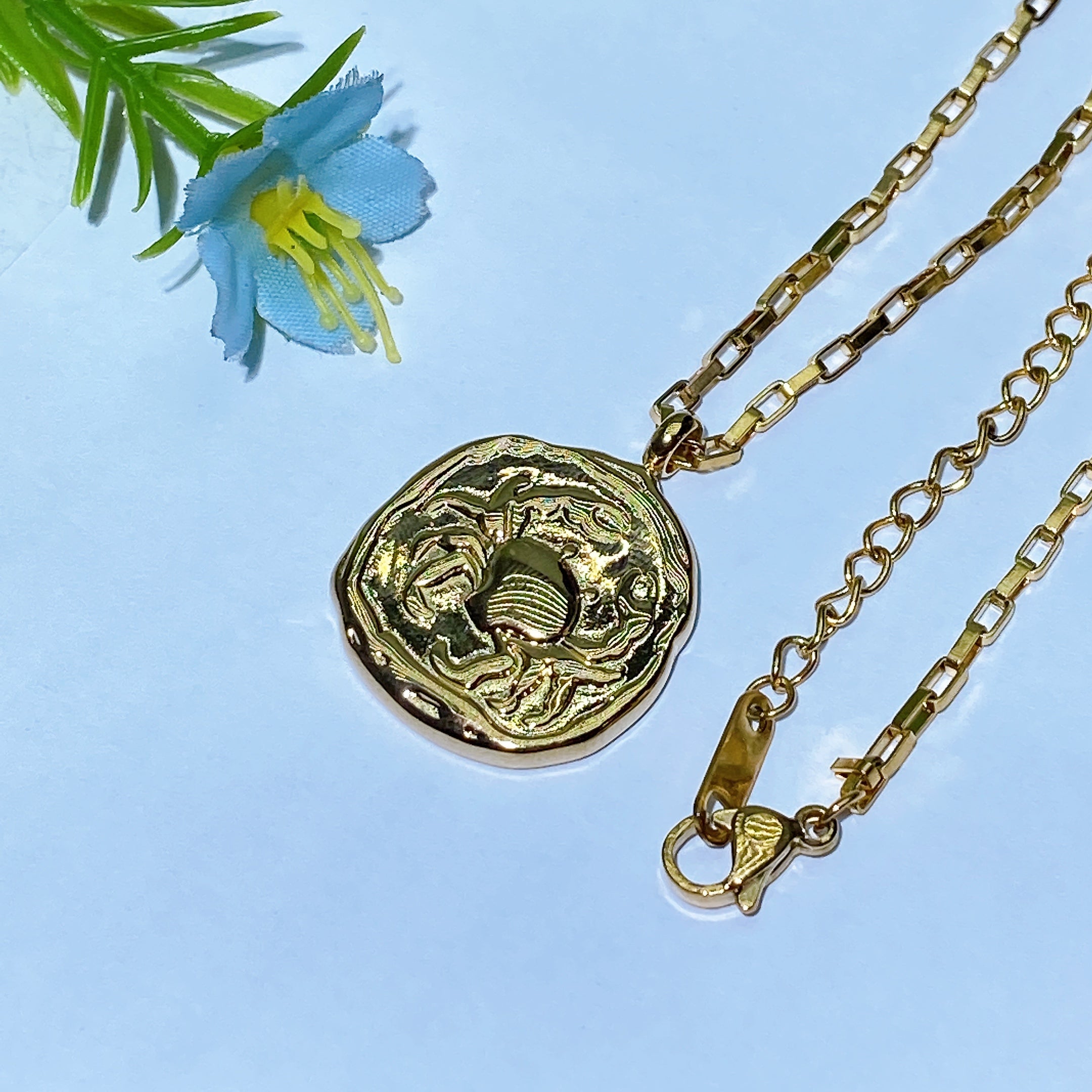 Golden 12 Constellations Necklace for Spiritual Healing
