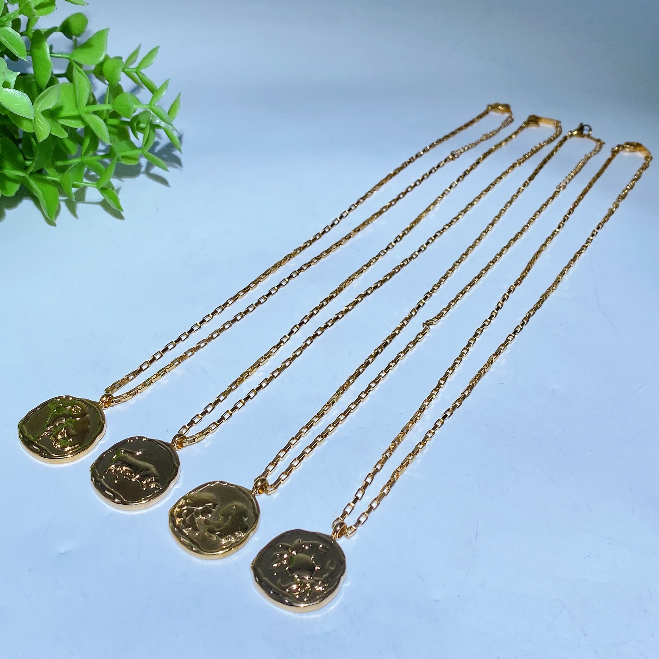 Golden 12 Constellations Necklace for Spiritual Healing
