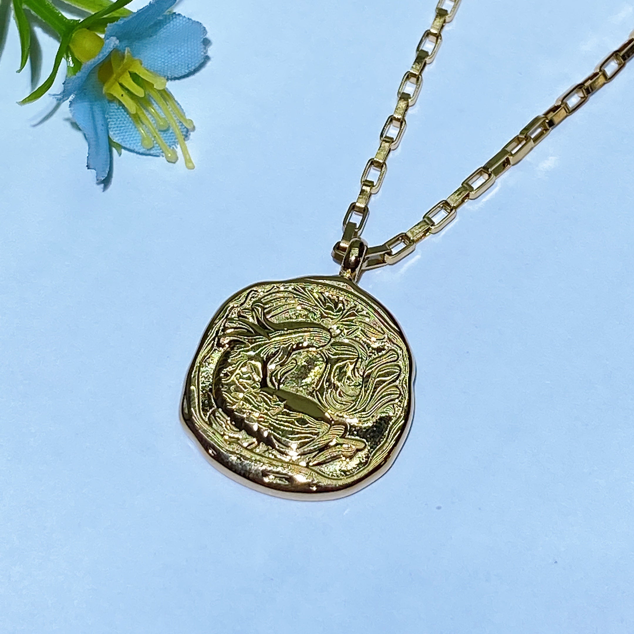 Golden 12 Constellations Necklace for Spiritual Healing