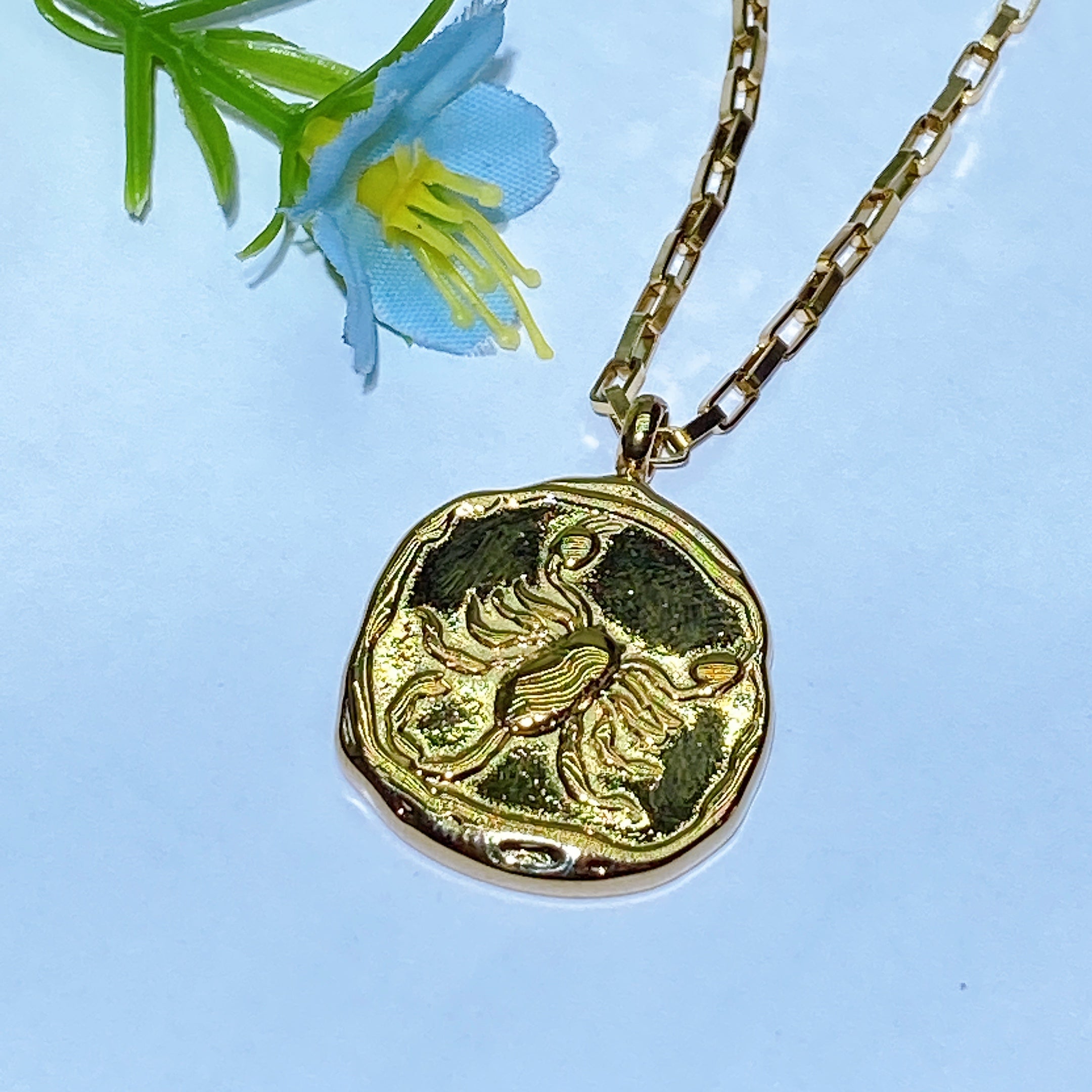 Golden 12 Constellations Necklace for Spiritual Healing