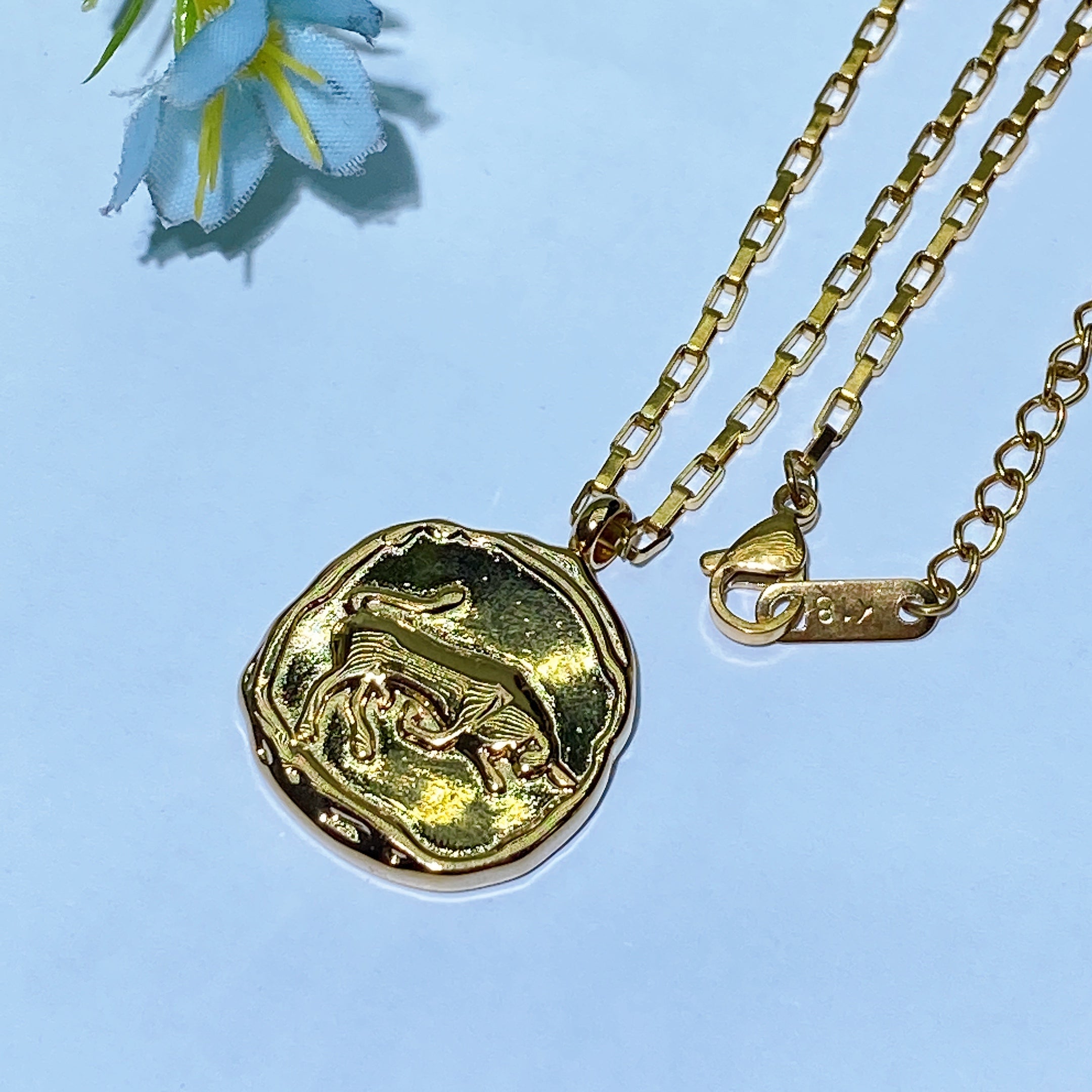 Golden 12 Constellations Necklace for Spiritual Healing