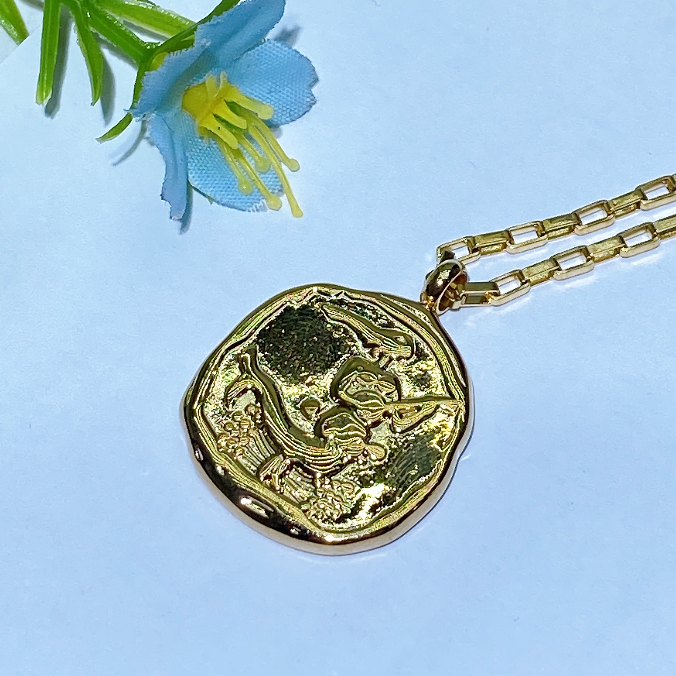 Golden 12 Constellations Necklace for Spiritual Healing