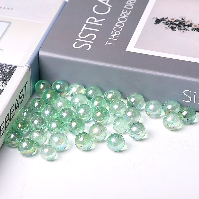 Green Aura Angel Crystal Sphere 0.5-0.7 inch Healing Ball