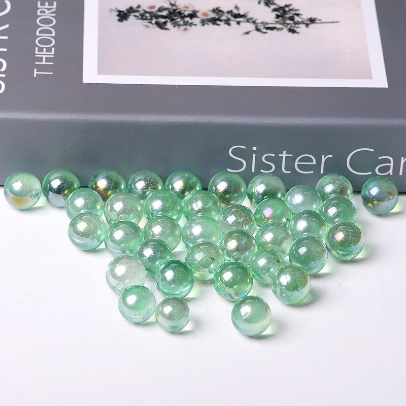 Green Aura Angel Crystal Sphere 0.5-0.7 inch Healing Ball