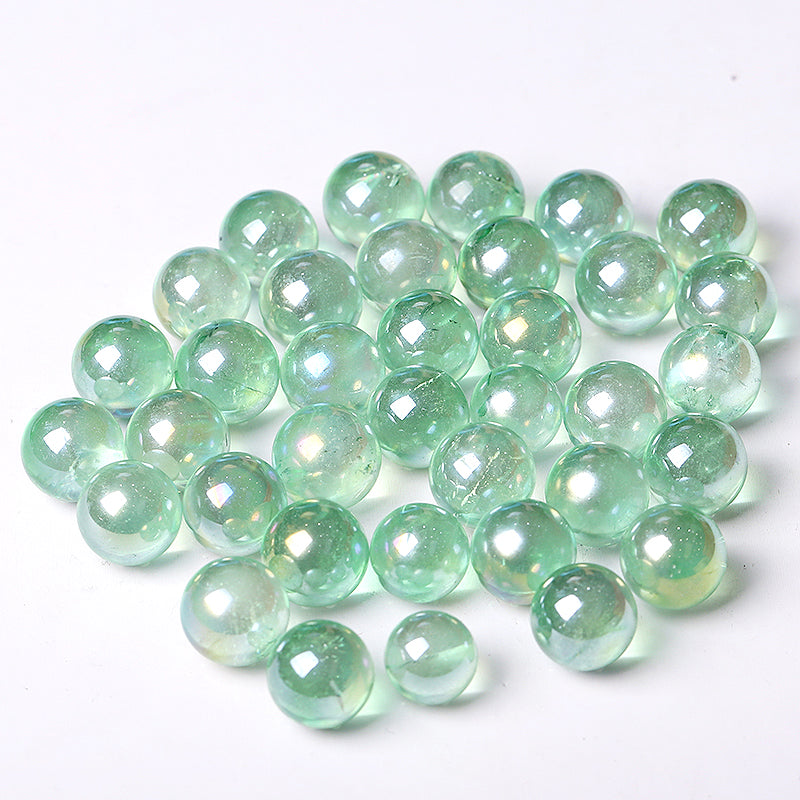 Green Aura Angel Crystal Sphere 0.5-0.7 inch Healing Ball