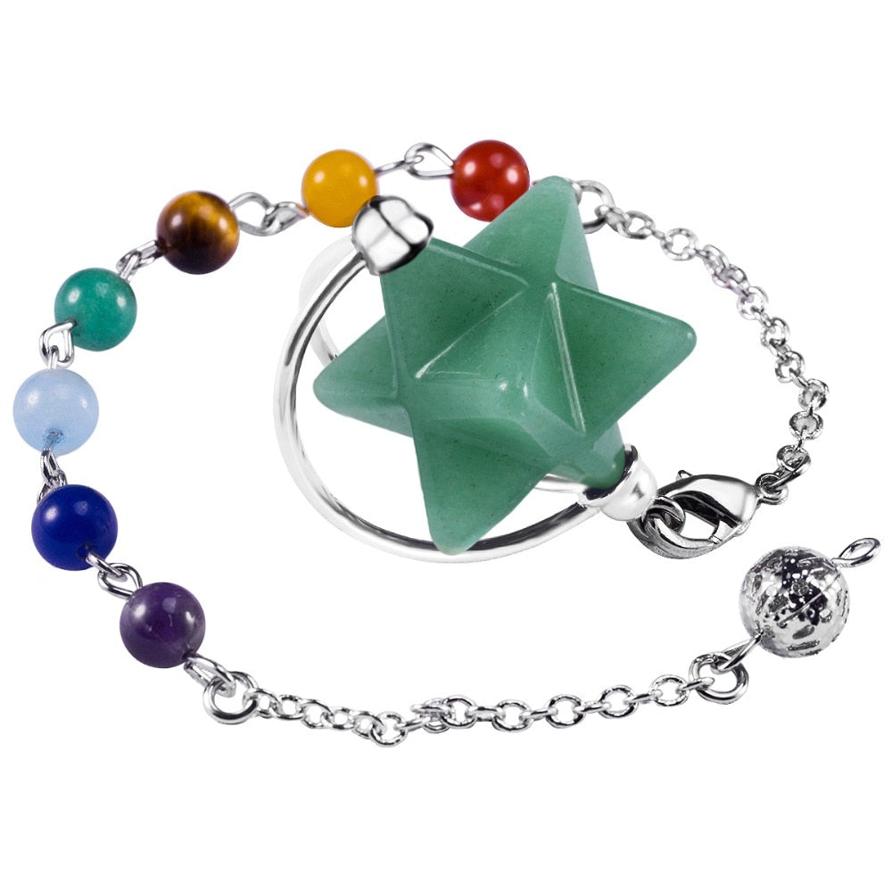 Green Aventurine Chakra Pendulum Path to Prosperity