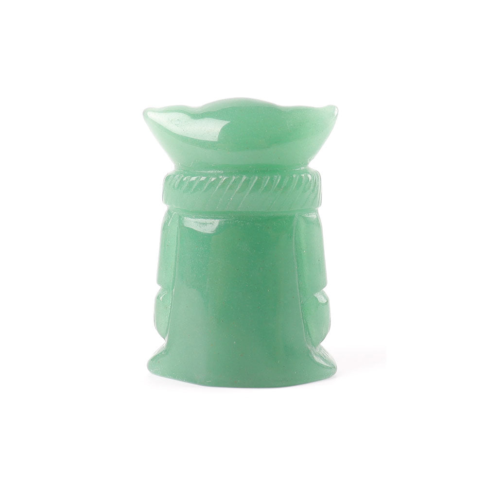 Green Aventurine Crystal Figurine Carving 2 Inch