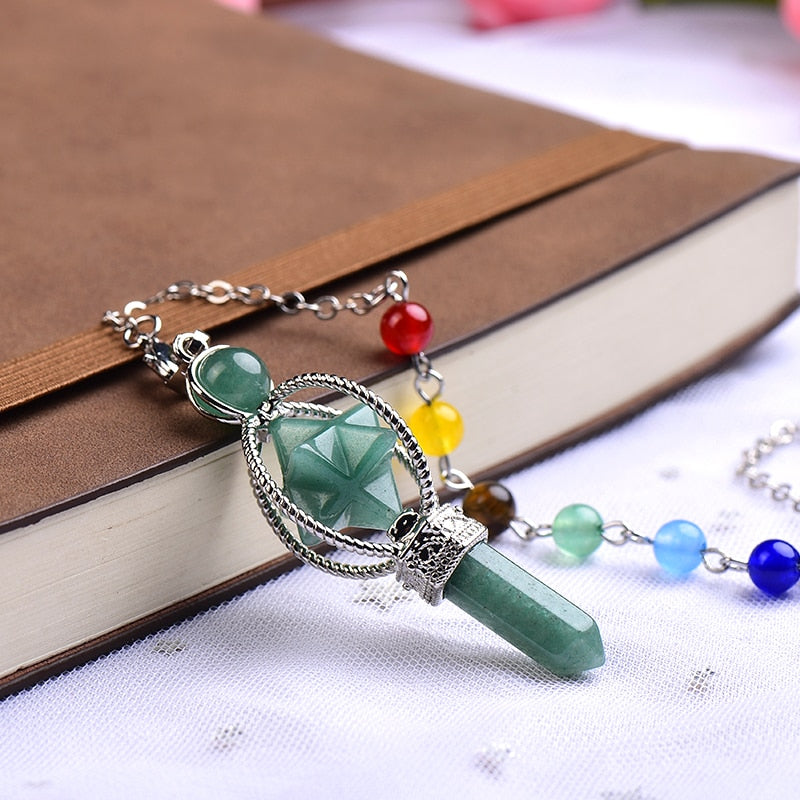 Green Aventurine Crystal Pendulum - Harmony