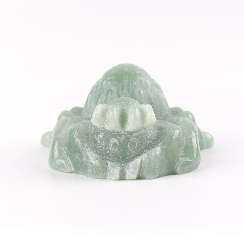 Green Aventurine Crystal Spider Carving 2.33 Inch