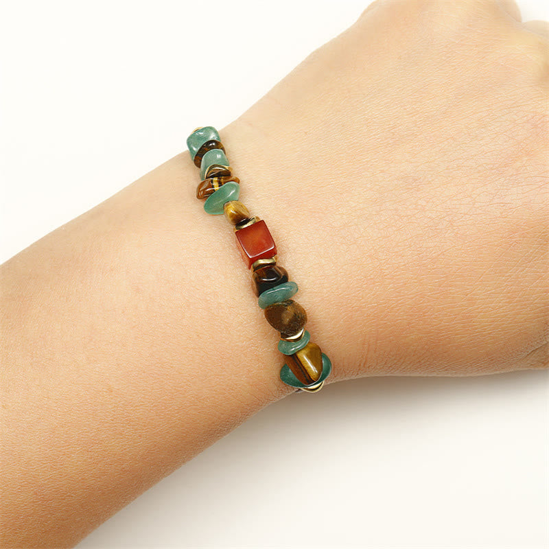 You Can Do It Green Aventurine Luck Bracelet 14-24cm