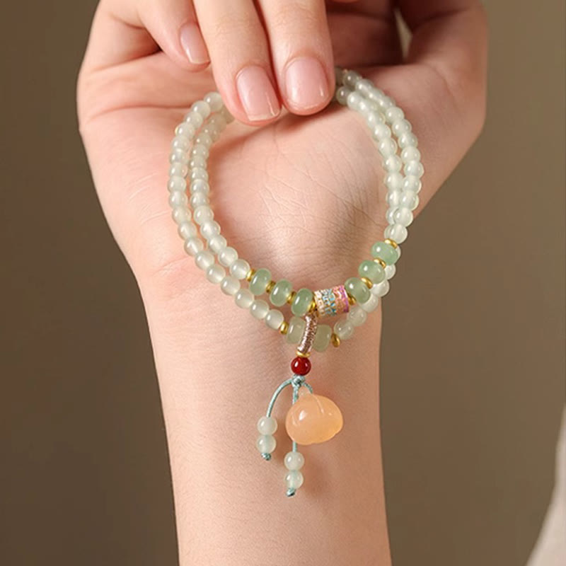 Green Aventurine Lucky Bamboo Bracelet for Balance and Harmony