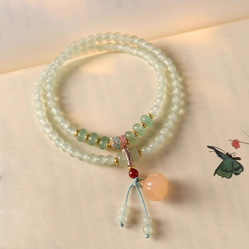 Green Aventurine Lucky Bamboo Bracelet for Balance and Harmony