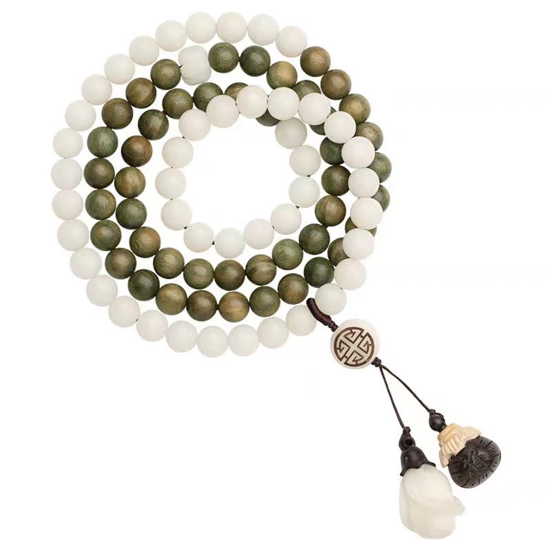 Green Sandalwood Bodhi Seed Soothing Spiritual Bracelet
