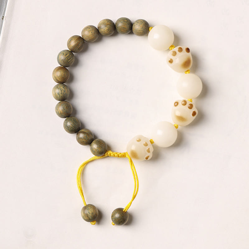 Green Sandalwood & Bodhi Seed Unisex Healing Bracelet 8mm Beads