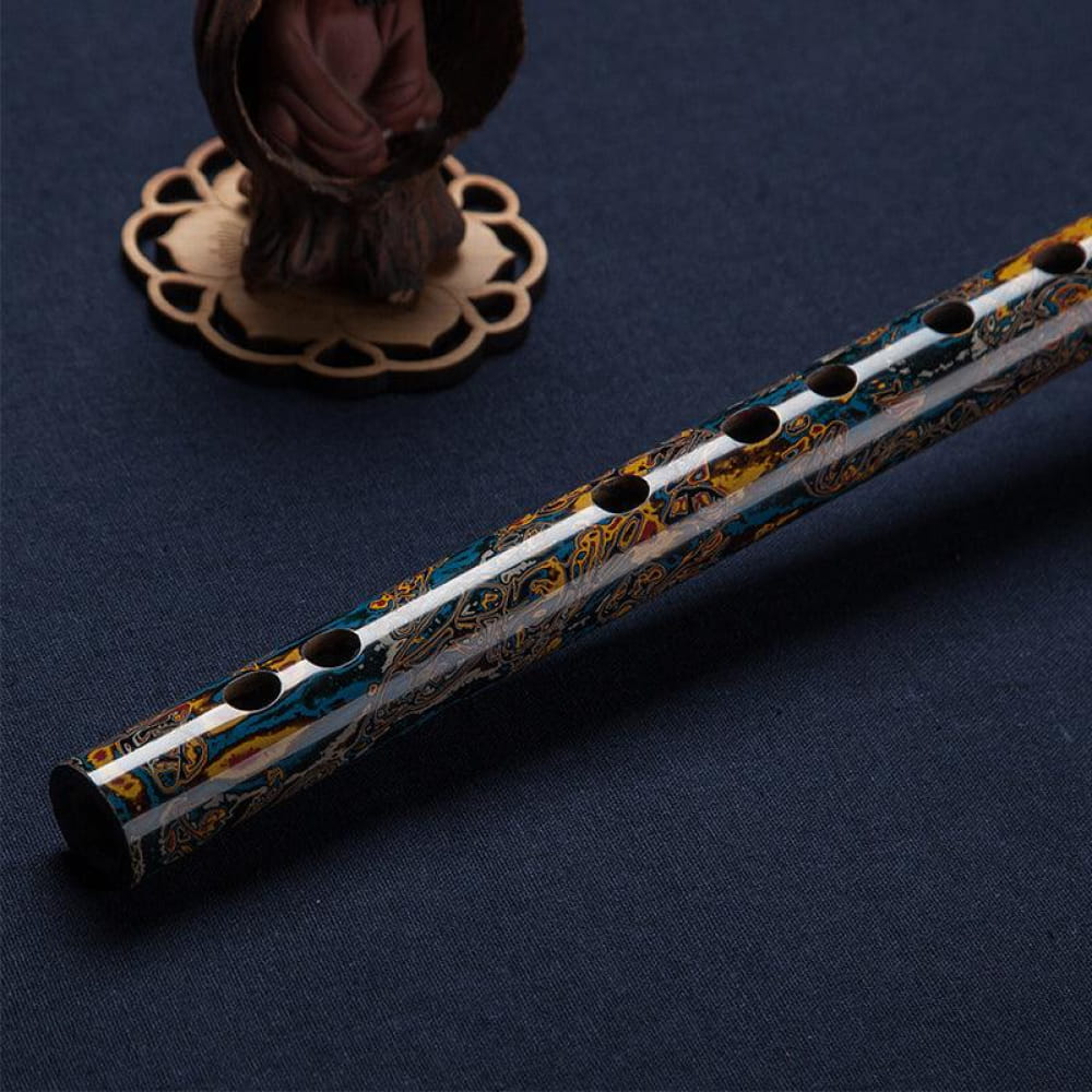 Hand-Painted Expert Bamboo Dizi Flute - Traditional Collectible - Ocarina - On sale