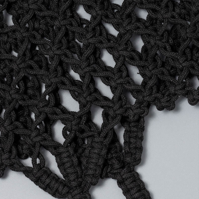 Hand-Woven Cotton Thread Shoulder Bag for Yoga