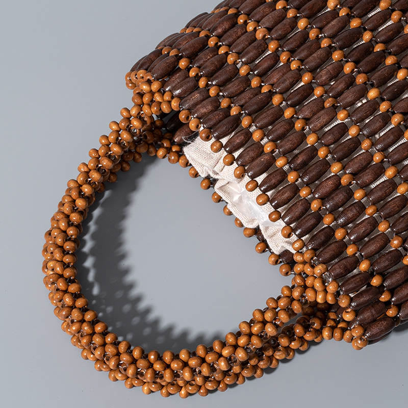 Hand-woven Wooden Beads Handbag - Bohemian Spiritual Bag