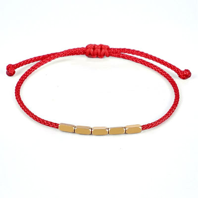Handcrafted Copper Red String Protection Bracelet