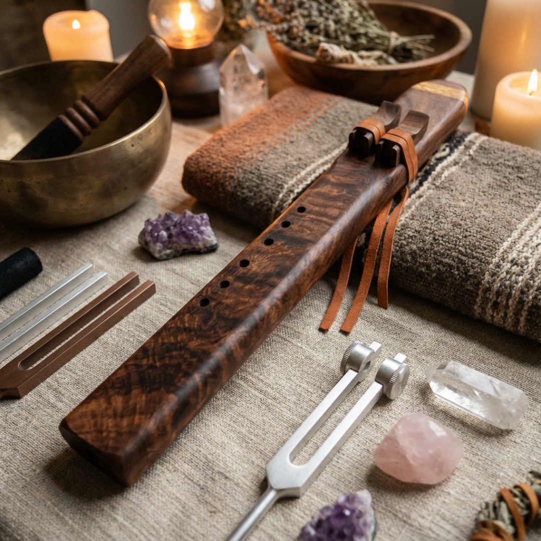 Handmade Cherry Native American Drone Flute