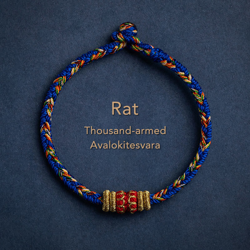 Handmade Chinese Zodiac Red String Bracelet for Luck & Strength