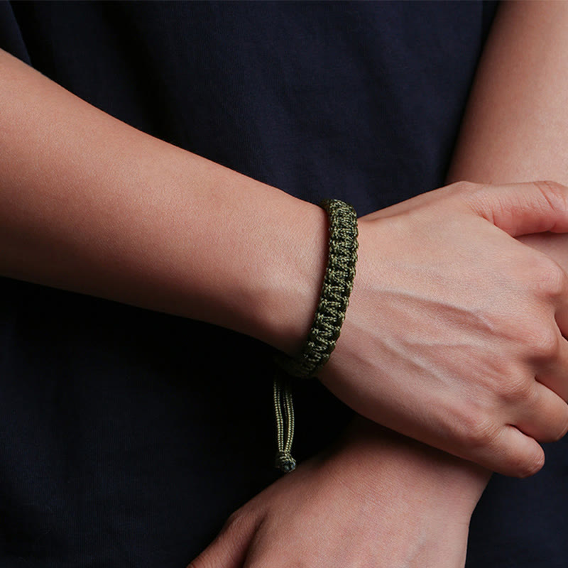 Handmade Colorful Rope Braided Buddha Bracelet