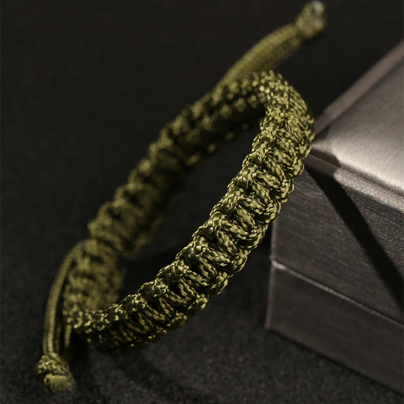 Handmade Colorful Rope Braided Buddha Bracelet