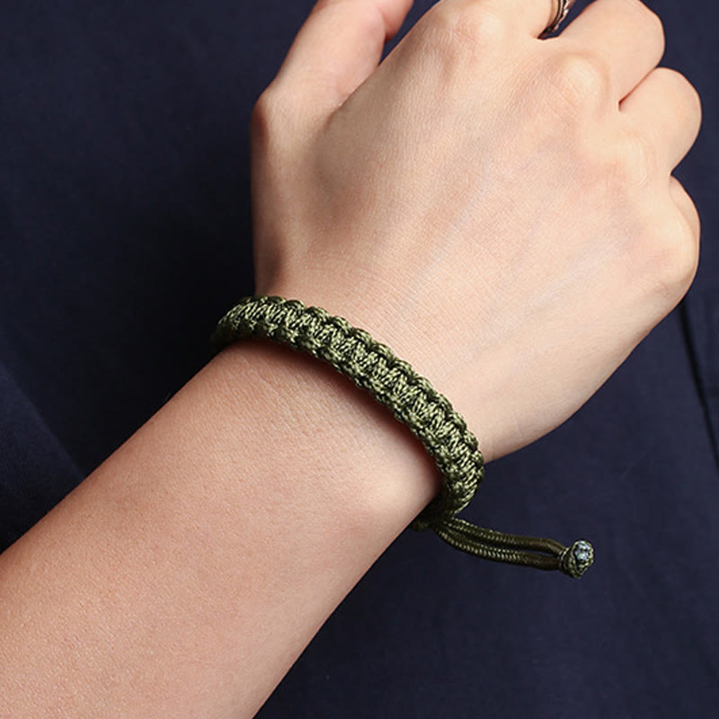 Handmade Colorful Rope Braided Buddha Bracelet