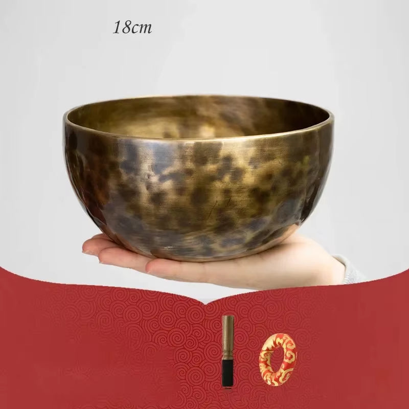 Copper Pure Handmade Nepal Singing Bowls Sound Healing Therapy Instruments Tibetan Singing Bowl Meditation Yoga Accessories