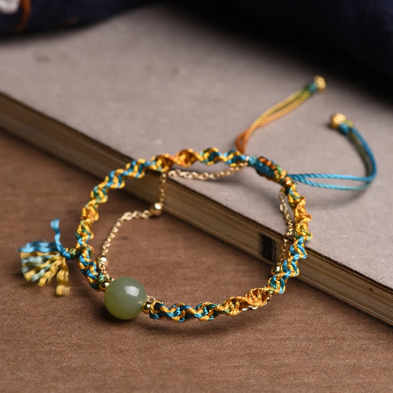Handmade Double Layer Jade Bracelet | Luck & Abundance
