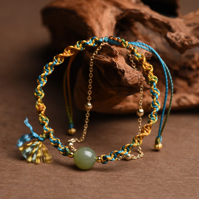 Handmade Double Layer Jade Bracelet | Luck & Abundance