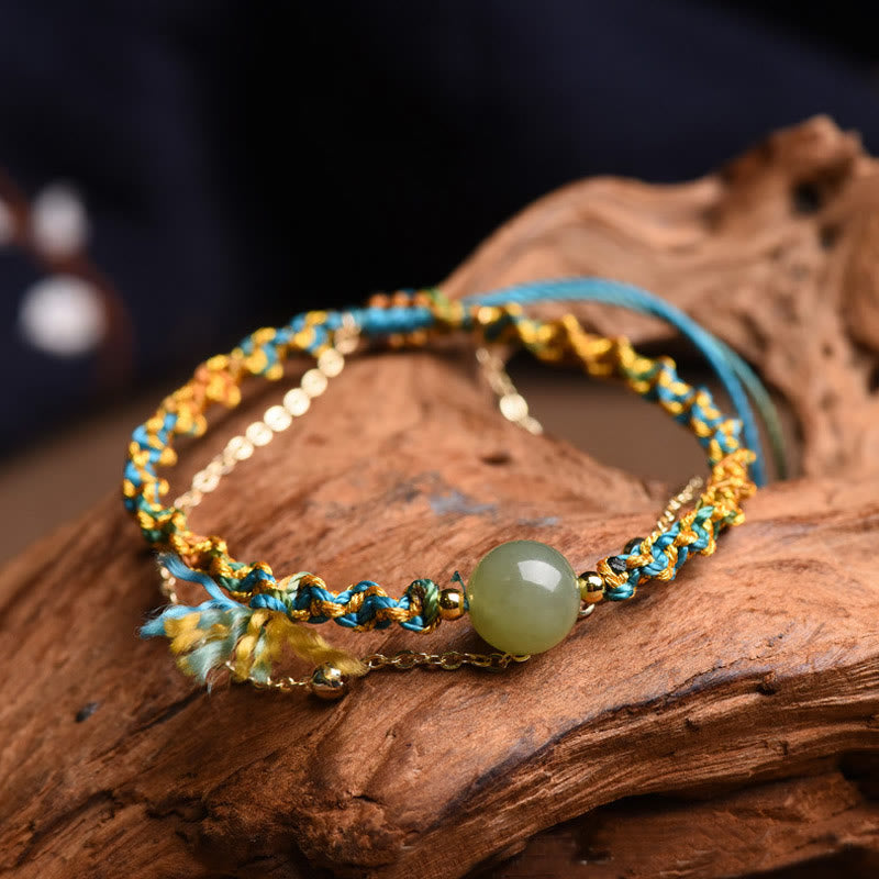 Handmade Double Layer Jade Bracelet | Luck & Abundance